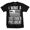 Mens tattooed presidemt tee